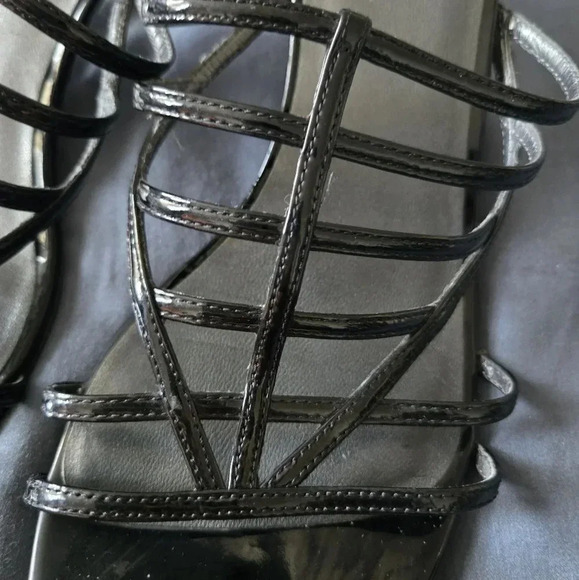 Stuart Weitzman | Black Carcel Strappy Heels Sz 9.5 - Picture 6 of 7